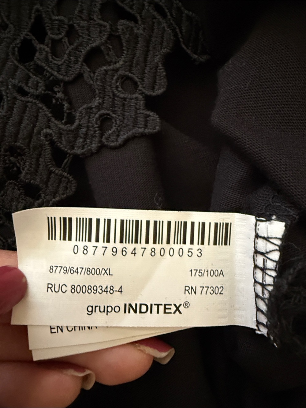 Zara Black Lace Trim Blouse Sz XL Cotton Short Sleeve Boxy Witchy NWT Minimalist - Picture 14 of 16